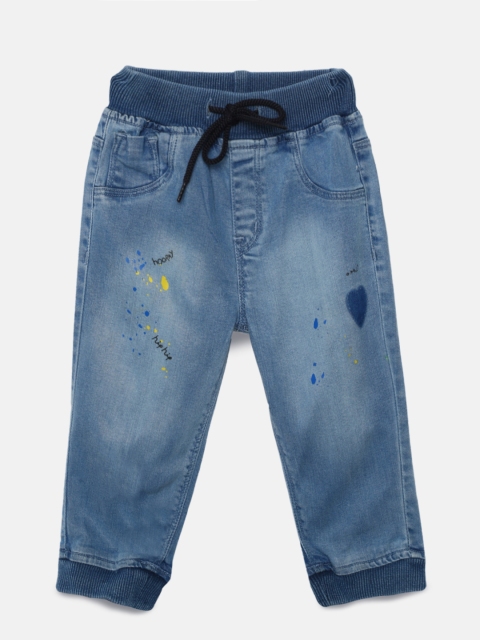 

Gini and Jony Girls Blue Jogger Mid-Rise Clean Look Jogger Jeans