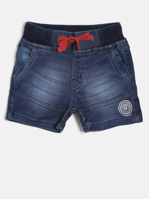 

Gini and Jony Boys Blue Solid Regular Fit Denim Shorts