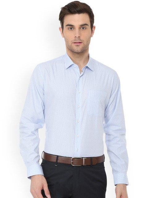 

Van Heusen Men Blue Regular Fit Printed Formal Shirt