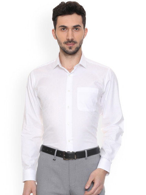 

Van Heusen Men White Regular Fit Solid Formal Shirt