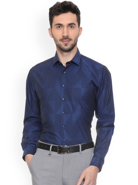 

Van Heusen Men Blue Regular Fit Printed Formal Shirt
