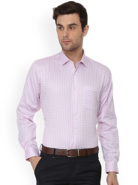 

Van Heusen Men Purple Regular Fit Checked Formal Shirt