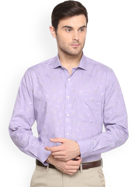 

Van Heusen Men Purple Regular Fit Printed Formal Shirt