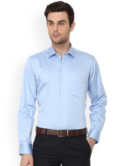 

Van Heusen Men Blue Regular Fit Solid Casual Shirt