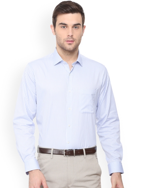 

Van Heusen Men Blue Regular Fit Striped Formal Shirt