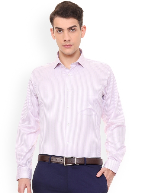 

Van Heusen Men Pink Regular Fit Striped Formal Shirt