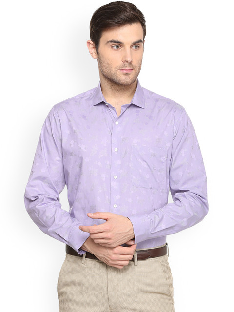 

Van Heusen Men Purple Regular Fit Printed Formal Shirt