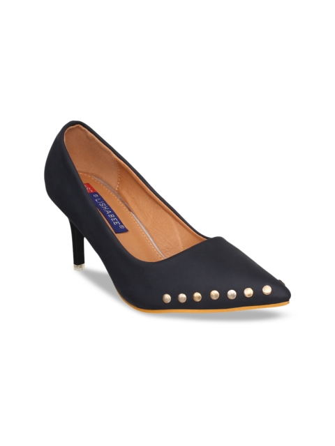 

MSC Women Black Solid Pumps