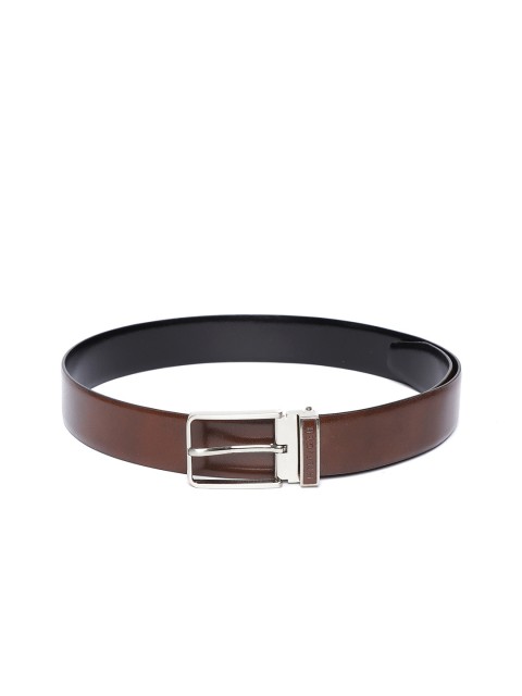 

Tommy Hilfiger Men Brown & Black Solid Reversible Leather Belt
