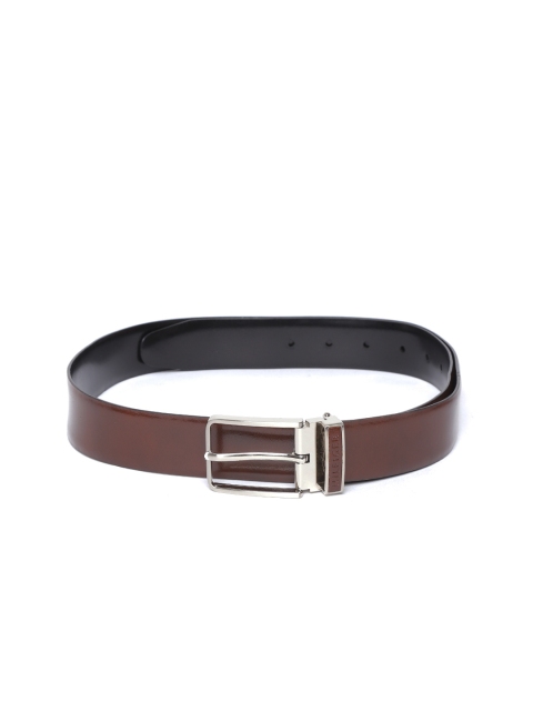 

Tommy Hilfiger Men Black & Brown Solid Reversible Leather Belt