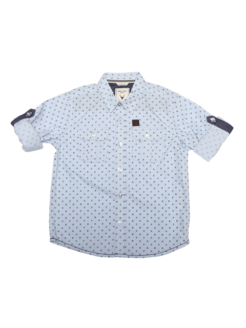 

Allen Solly Junior Boys Blue Regular Fit Printed Casual Shirt