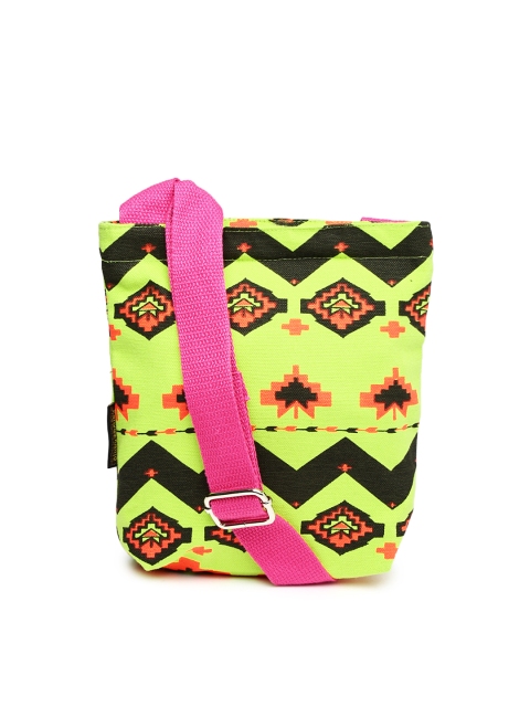 

Kanvas Katha Green Printed Sling Bag