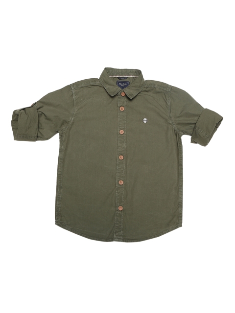 

Allen Solly Junior Boys Green Regular Fit Solid Casual Shirt