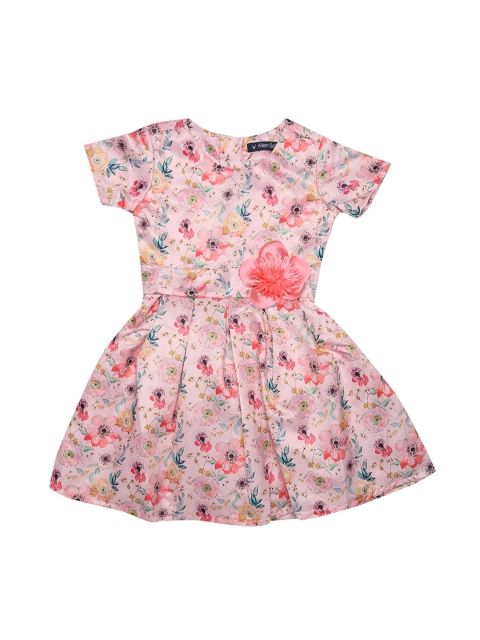 

Allen Solly Junior Girls Pink Printed Fit and Flare Dress