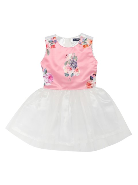 

Allen Solly Junior Girls Pink & White Printed Fit and Flare Dress