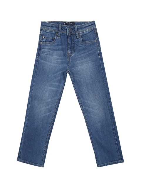 

Allen Solly Junior Boys Blue Regular Fit Mid-Rise Clean Look Stretchable Jeans