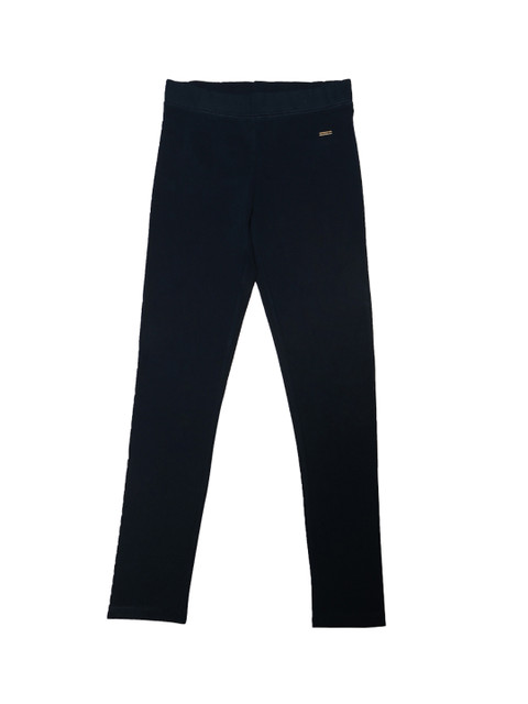 

Allen Solly Junior Girls Navy Blue Solid Ankle-Length Leggings