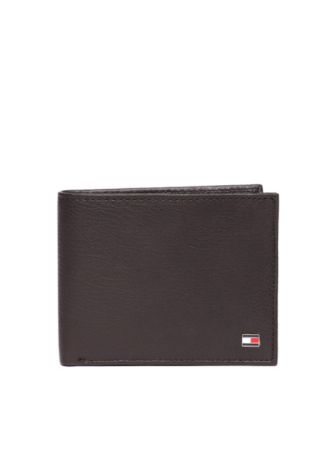 

Tommy Hilfiger Men Brown Solid Two Fold Leather Wallet