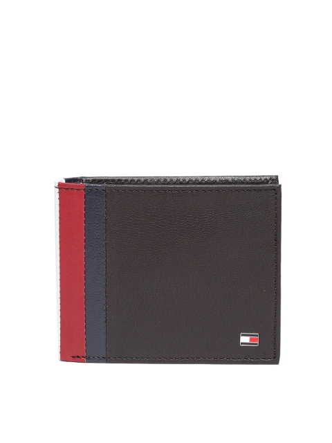 

Tommy Hilfiger Men Black Solid Two Fold Leather Wallet