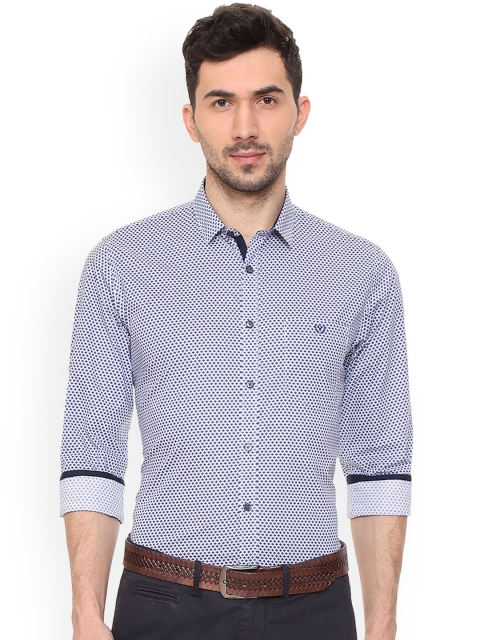 

Van Heusen Sport Men Blue Slim Fit Printed Semiformal Shirt