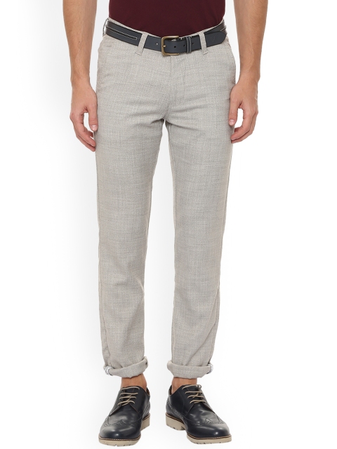 

Van Heusen Sport Men Grey Slim Fit Checked Chinos