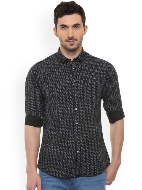 

Van Heusen Sport Men Black Slim Fit Printed Casual Shirt