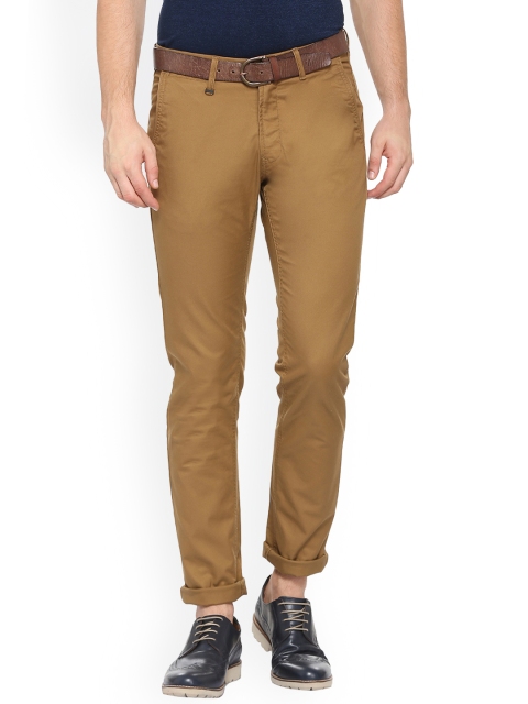 

Van Heusen Sport Men Khaki Slim Fit Solid Regular Trousers
