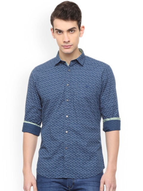 

Van Heusen Sport Men Blue Slim Fit Printed Casual Shirt