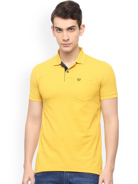 

Van Heusen Sport Men Yellow Solid Polo Collar T-shirt