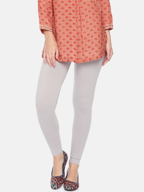 

Alena Women Grey Solid Ankle-Length Leggings