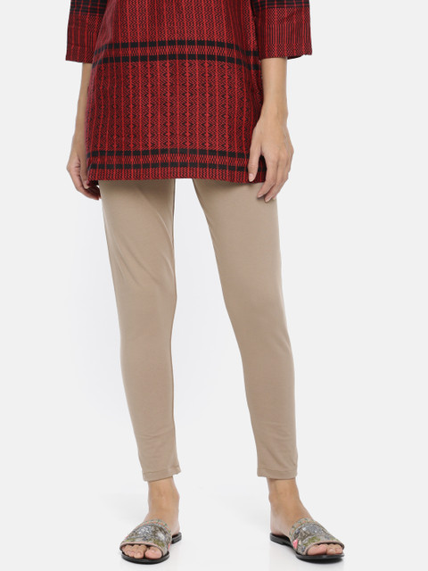 

Alena Women Grey Solid Ankle-Length Leggings