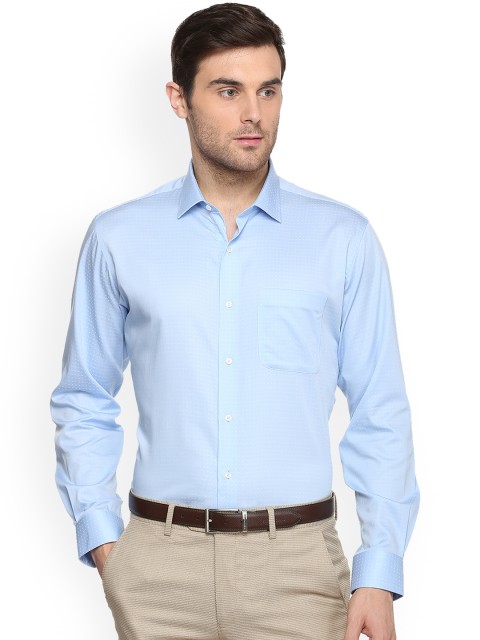 

Van Heusen Men Blue Regular Fit Printed Formal Shirt