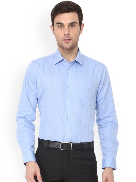 

Van Heusen Men Blue Slim Fit Striped Formal Shirt