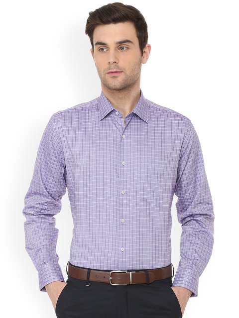 

Van Heusen Men Blue Regular Fit Checked Formal Shirt