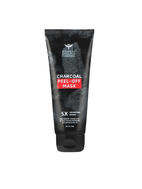 

Bombay Shaving Company Unisex Charcoal Peel Off Mask Anti Pollution & Blackhead Removal 60 gm, Black