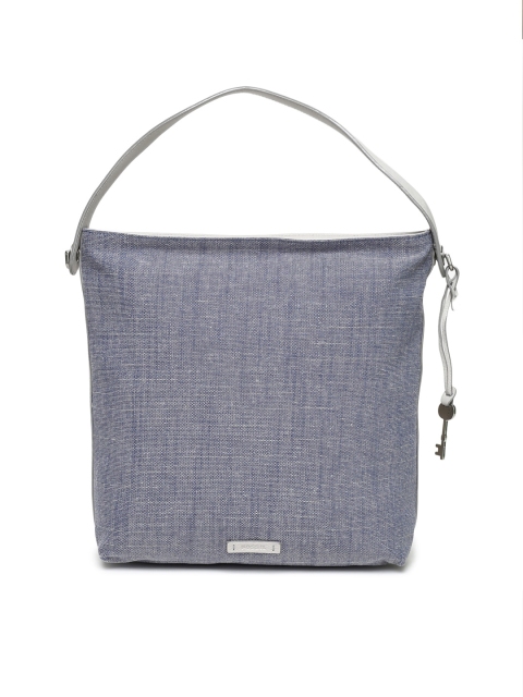 

Fossil Blue Solid Hobo Bag