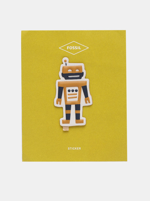 

Fossil Women Orange & Black Robot Sticker