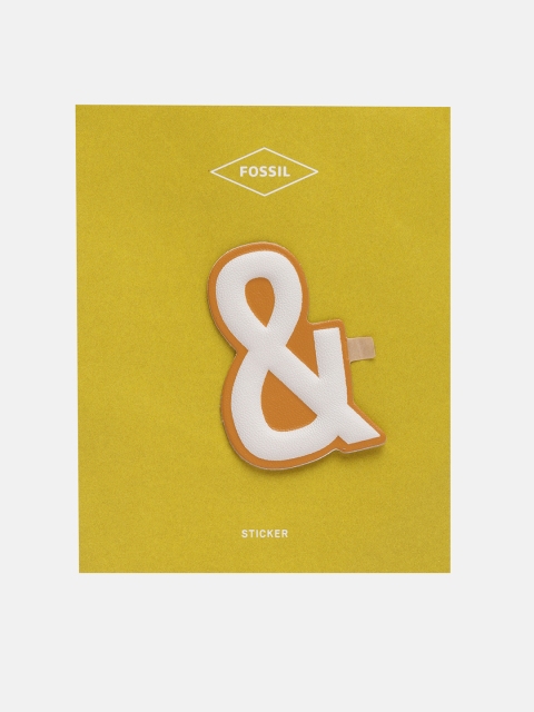 

Fossil Women Orange & White Ampersand Sticker