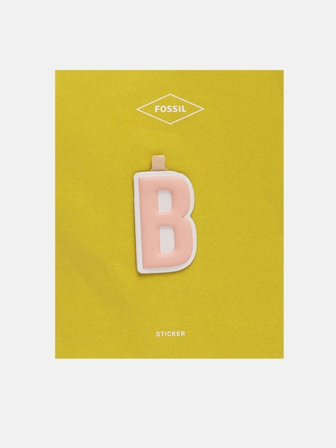 

Fossil Women Pink & White B Shaped Sticker