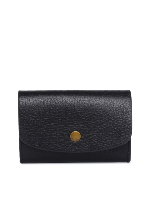 

Fossil Women Black Solid Two Fold Wallet