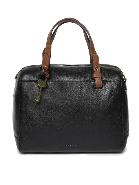 

Fossil Black Leather Handheld Bag