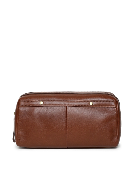 

Fossil Men Brown Shaving Kit Pouch