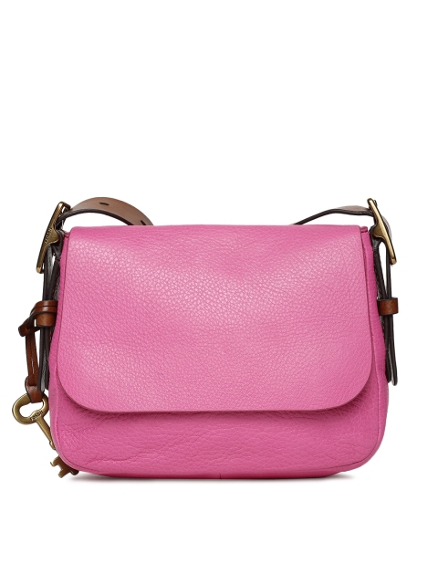 

Fossil Pink Solid Sling Bag