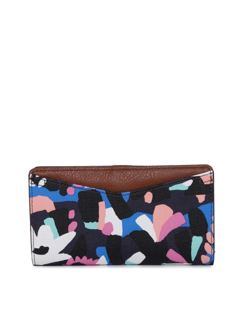 

Fossil Women Multicoloured Printed Two Fold Wallet, Multi