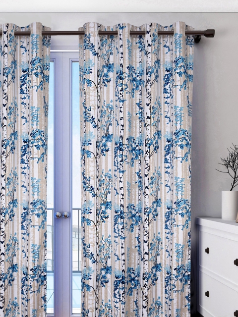 

HOUZZCODE Blue Room Darkening Curtain Curtains