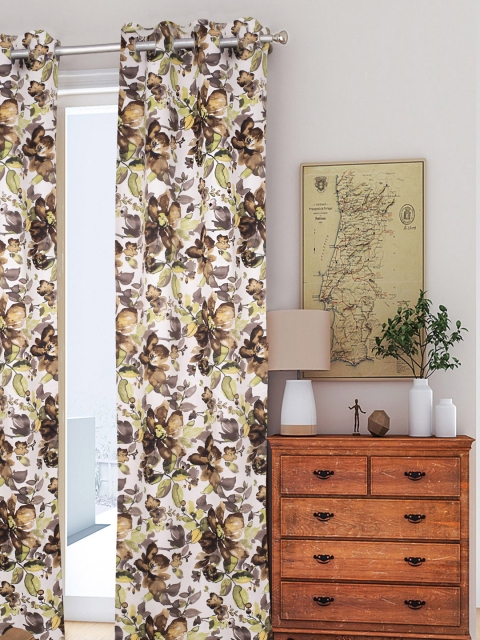 

HOUZZCODE Brown Room Darkening Curtain Curtains