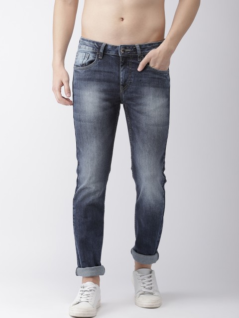 

Flying Machine Men Blue Michael Slim Tapered Fit Mid-Rise Clean Look Stretchable Jeans