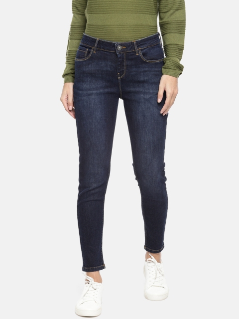 

Jealous 21 Women Blue Hottie Regular Mid-Rise Clean Look Stretchable Ankle Length Jeans