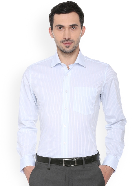 

Van Heusen Men Blue Slim Fit Striped Formal Shirt