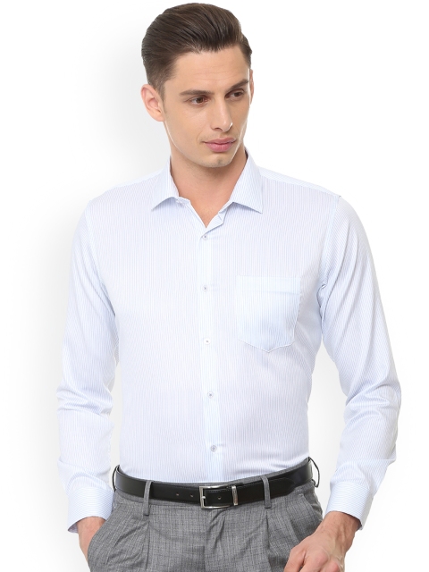 

Van Heusen Men Blue Slim Fit Striped Formal Shirt